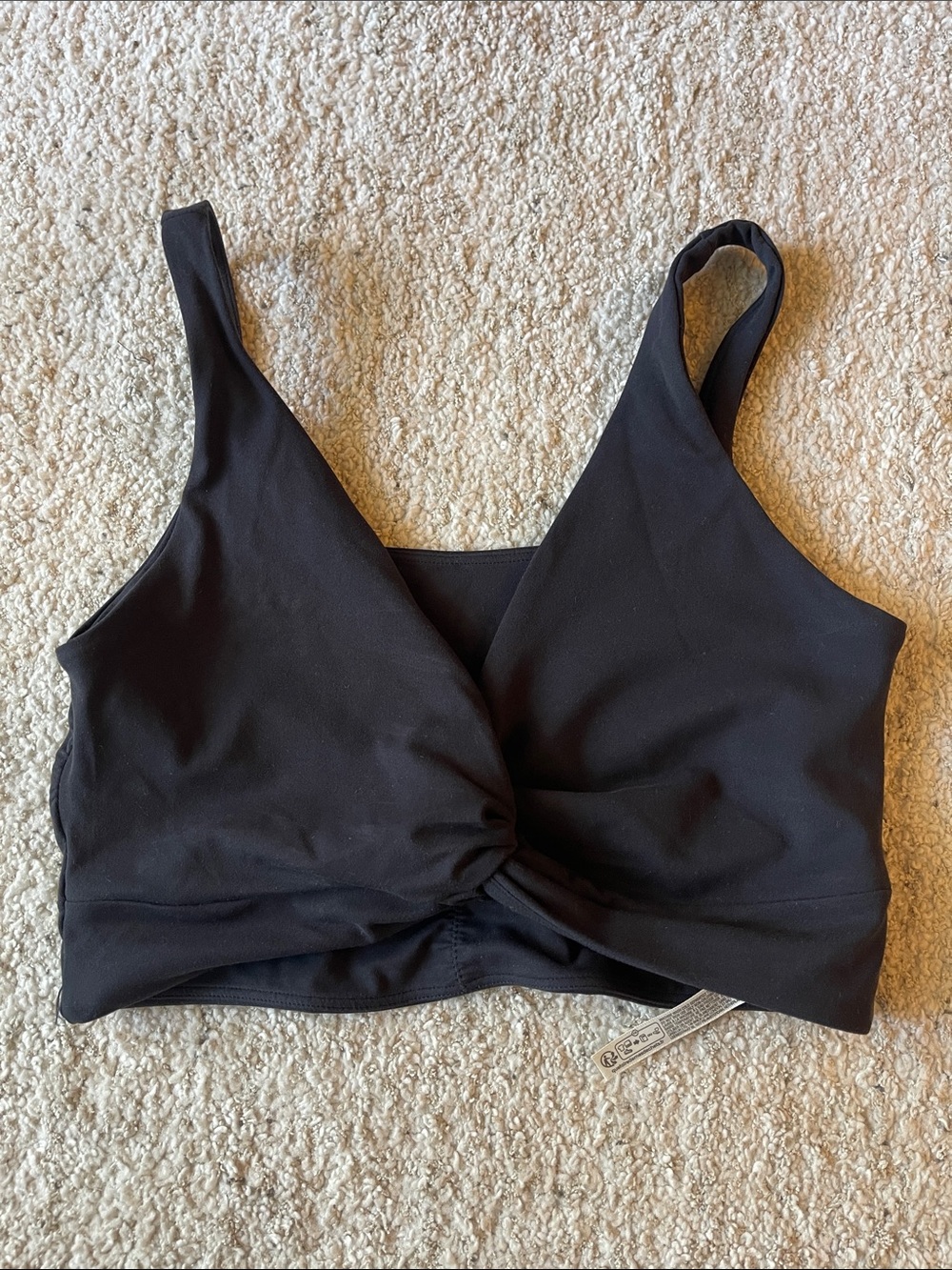 Free people never better twist front sports bra black medium - Picture 4 of 6